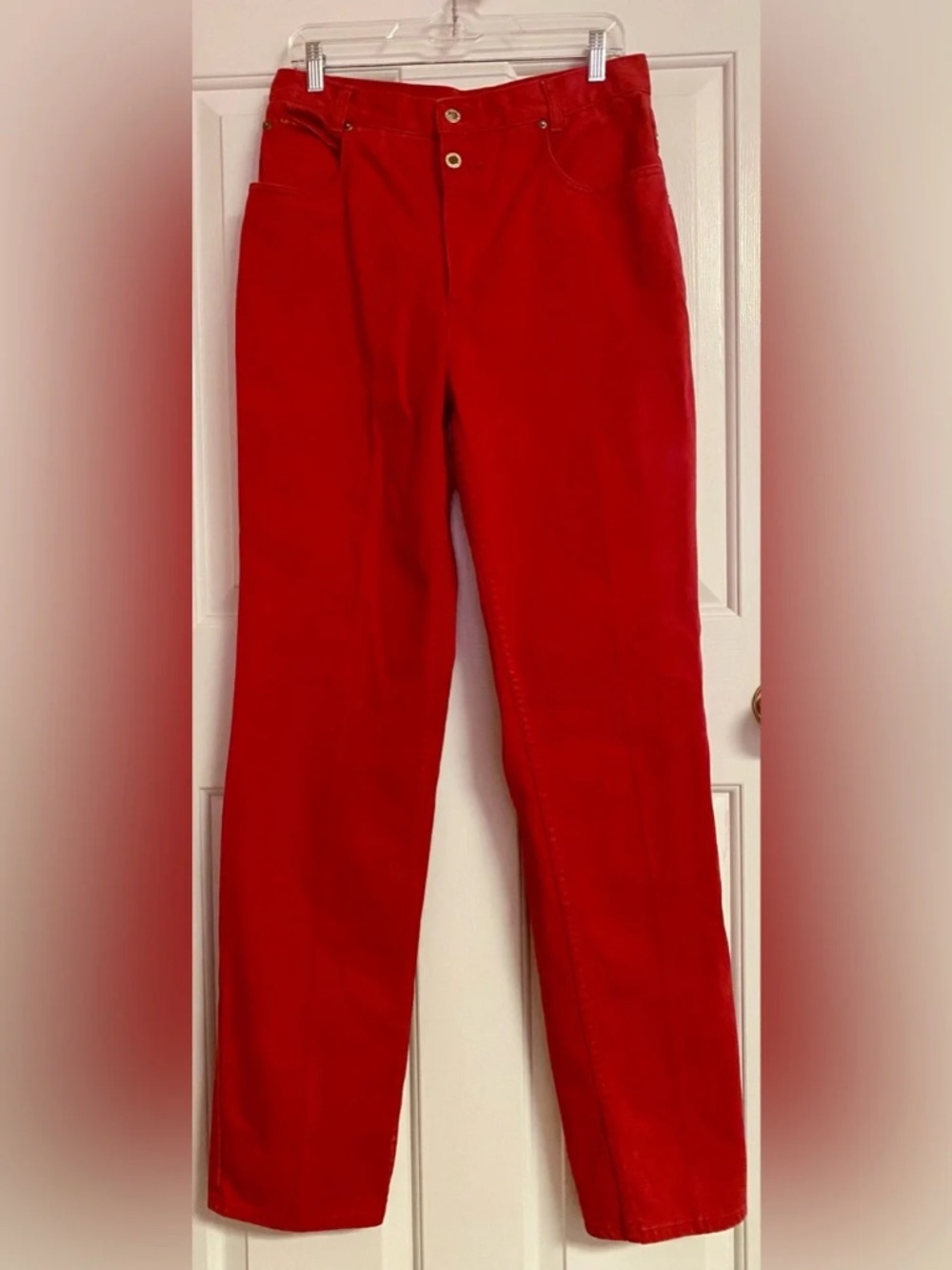 Vintage Western Lawman Red Bareback Jeans 30X35 AMAZING